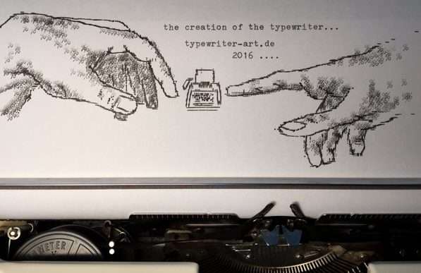 Typewriter art by Rober Doerfler