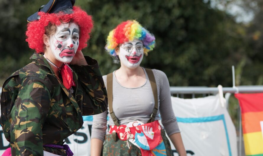 Performing as a social clown at a Sicily refugee camp